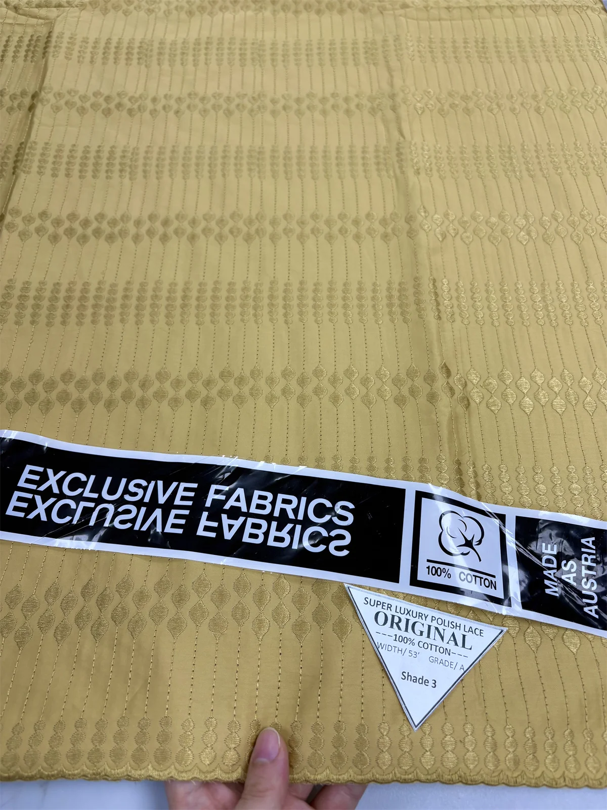 

2025 New Cotton Lace African Atiku Fabric High Quality Swiss Voile Polish Lace Cotton Fabrics for Men Laces