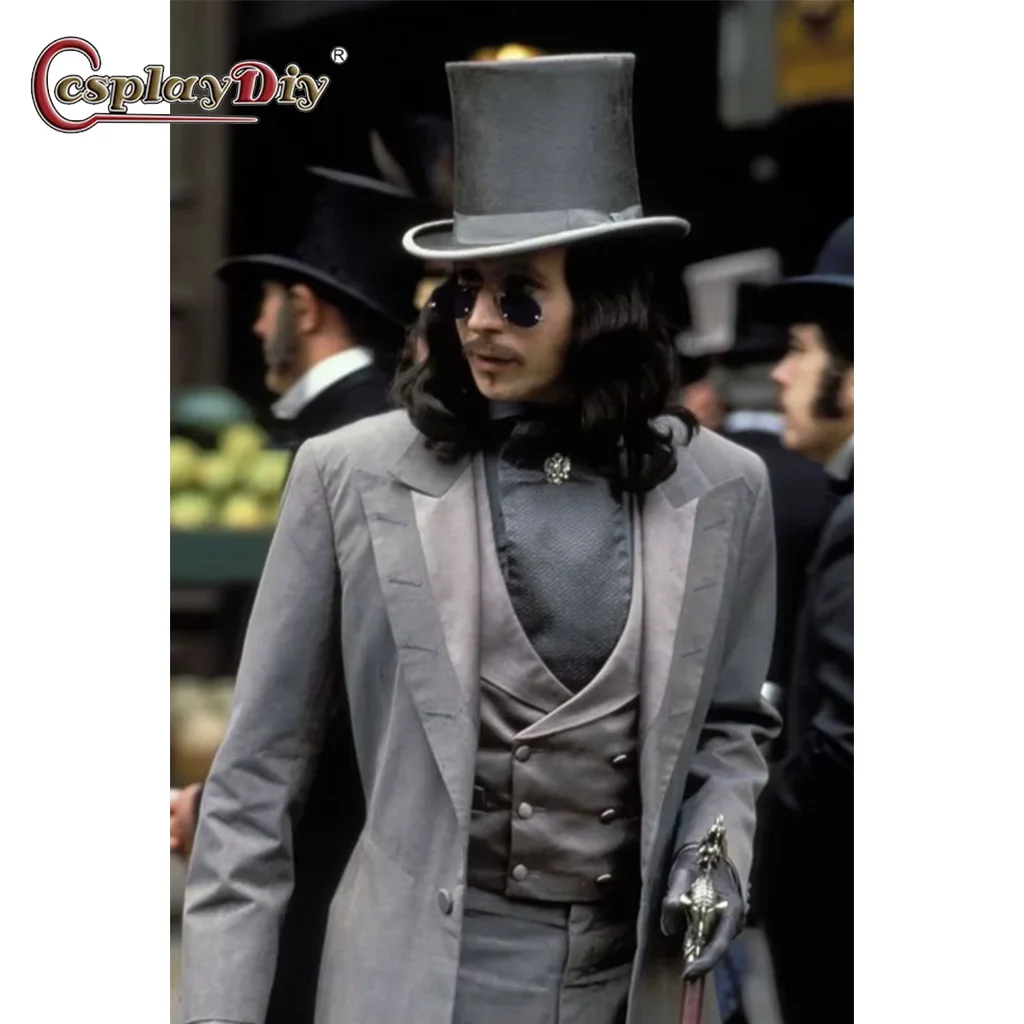 Cosplaydiy Bram Stoker Dracula Cosplay Men Outfits Magician Suit 18th Century Elegant Gothic Victorian Costume Vampire Cosplay