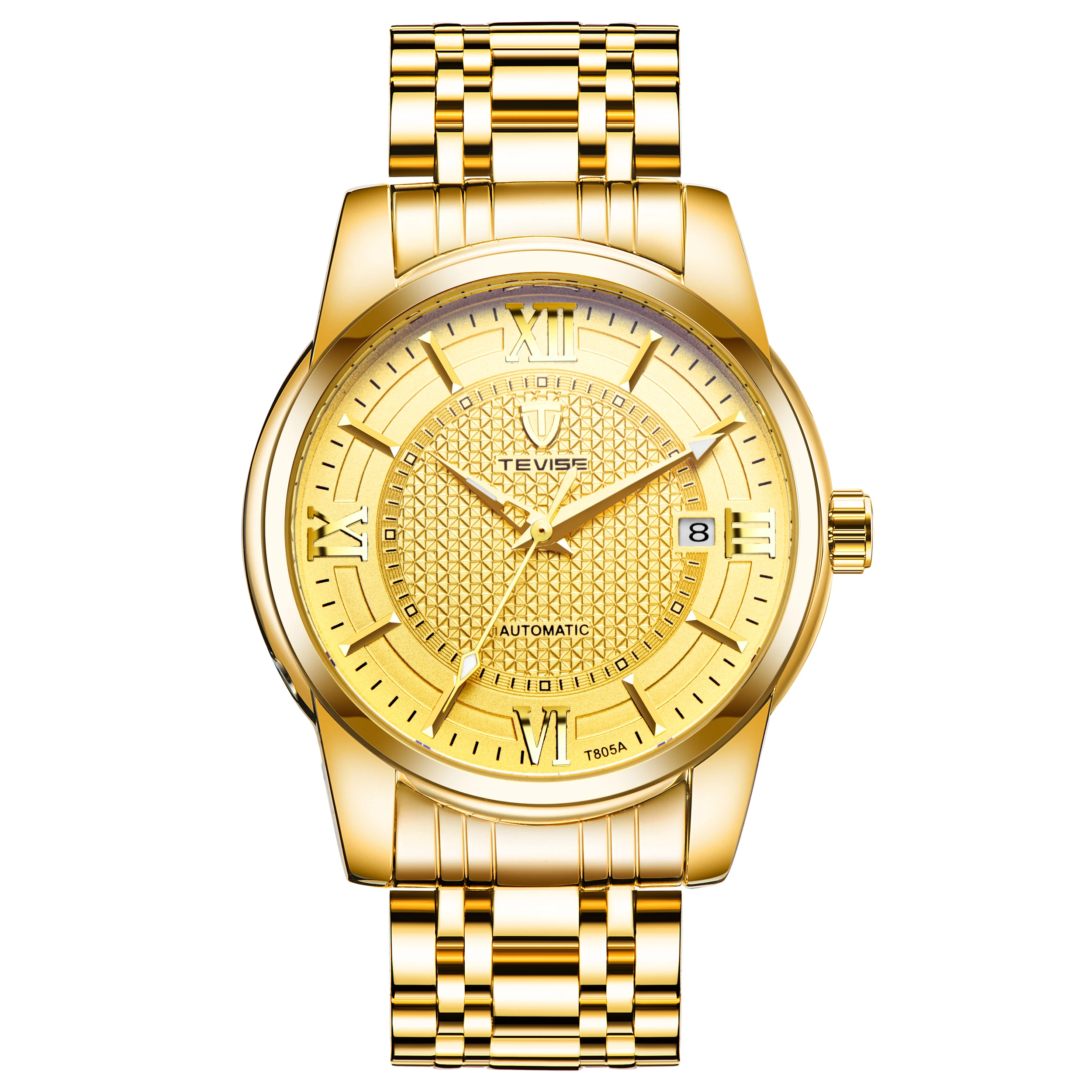 TEVISE automatico meccanico per uomo impermeabile vendita calda Business & Fashion orologio da polso in acciaio inossidabile