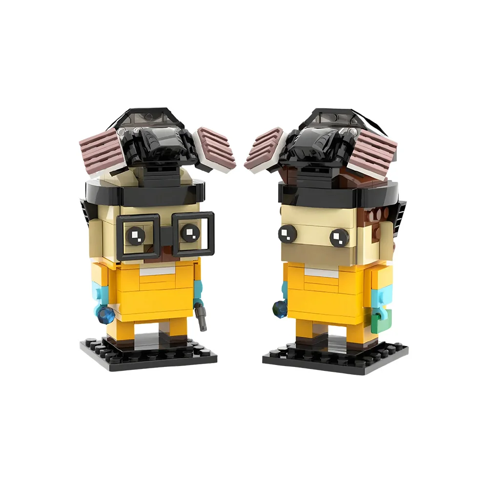 

Конструктор Gobricks MOC по мотивам фильма «Во все тяжкие»: фигурки Уолтера Уайта и Джесси Пинкмана, сборные игрушки для детей, подарки для самостоятельной сборки