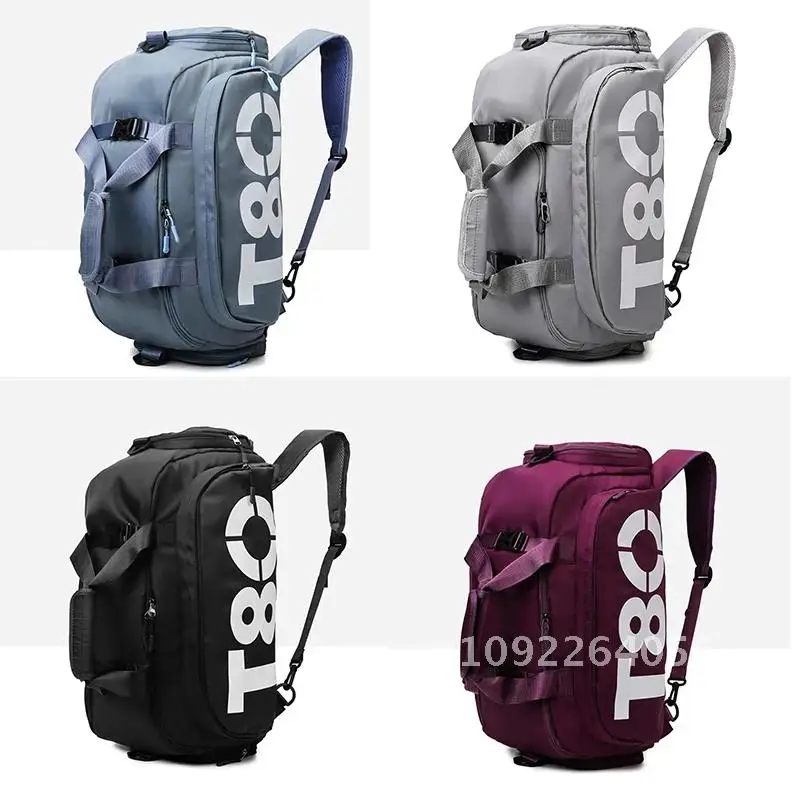 Women's Handbag T80 Gym Sports Backpack for Man Hand Bag Travel Duffle Crossbody Bag Portable Shoulder Boston Tote Shoe Fitness