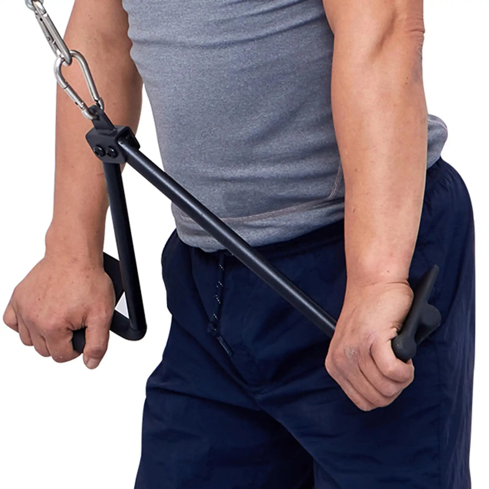 

Насадка для вытягивания V-образная перекладина, нескользящая, прочная, многофункциональная, высокопозиционная перекладина для трицепса для домашнего фитнеса, тренажерного зала, тренировочного устройства