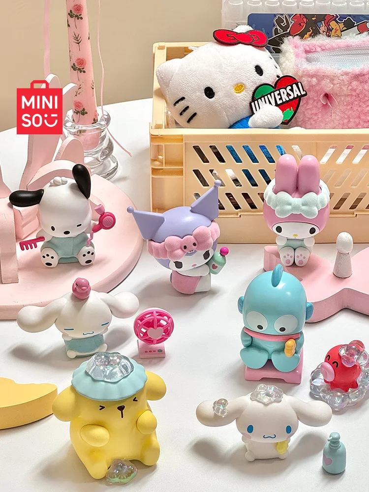 Miniso Sanrio Bad Zeit Blind Box Ornamente Gezeiten spielen handgemachte Desktop-Geschenk Mädchen ganze Box