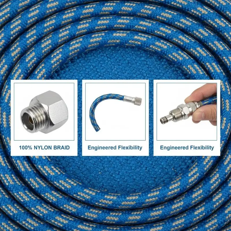Air Brush DIY Accessories Professional Nylon Braided Airbrush Hose With Standard 1/8