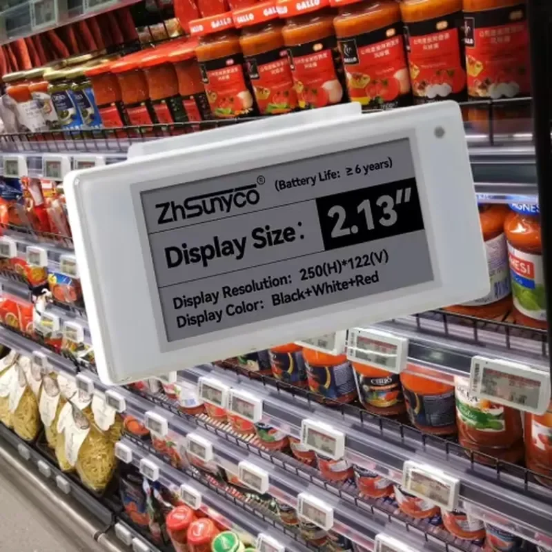 Electronic Shelf Label 2.4GHz 2.13 Inch E-Ink Price Tag for Supermarket