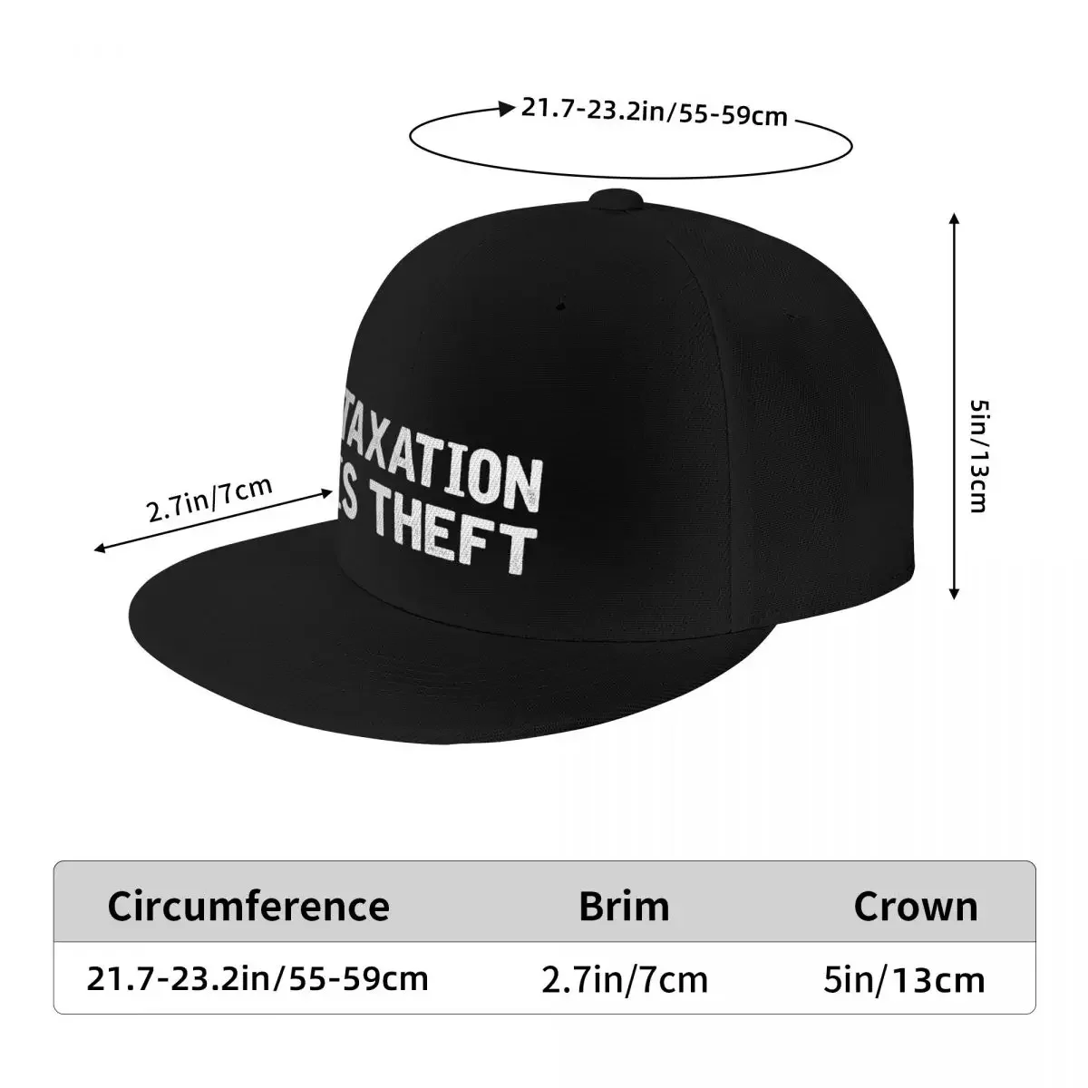 Taxation is theft Baseball Cap Luxury Hat foam party Hat Military Cap Man Bobble Hat Women's Beach Outlet 2024 Men's