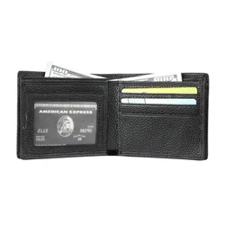 Wallet for Men Slim Genuine Leather Small Thin Men's Wallet Credit Card Holder Slots Short Bifold Horizontal and Vertical Wallet