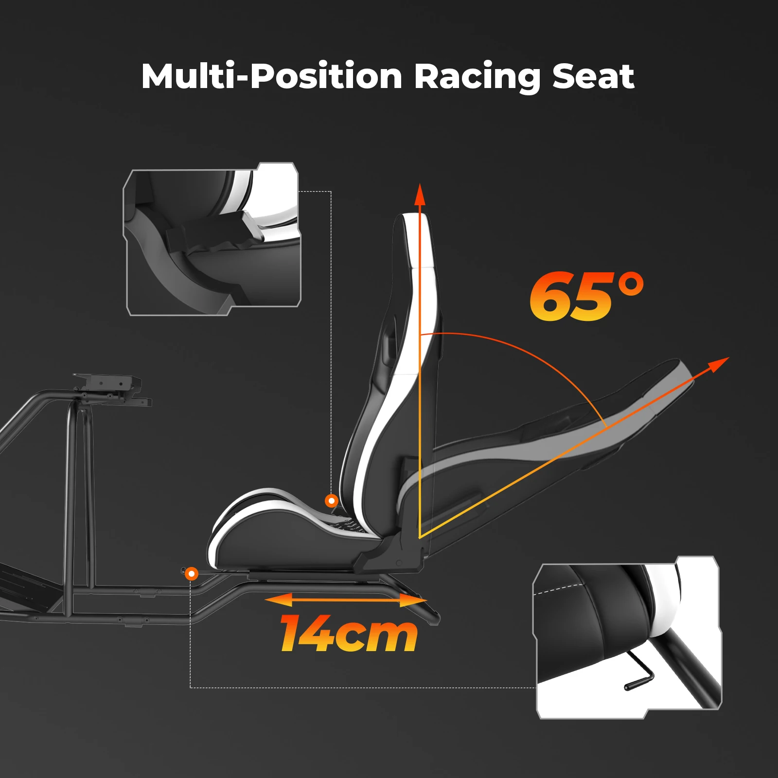 Metal Racing Cockpit Driving Simulator F1 GTR Simracing Car with for Logitech G25 G27 G29 G920