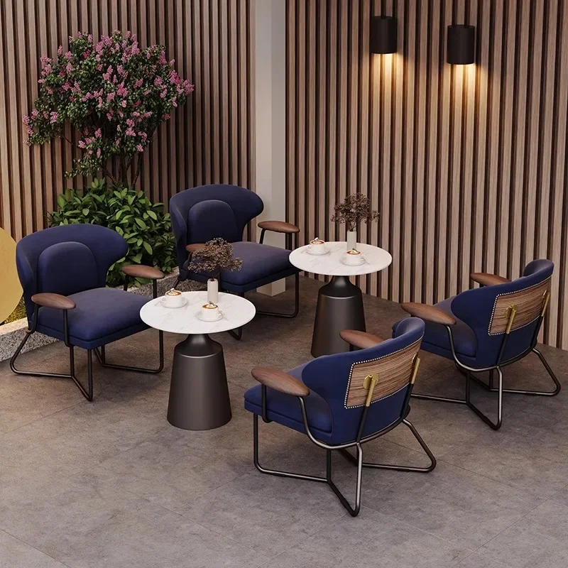 Wohnzimmer Einzel-Freizeitstuhl einfach, nordisches Einzelsofa modernes helles Luxus-Eisen, Tigerstuhl