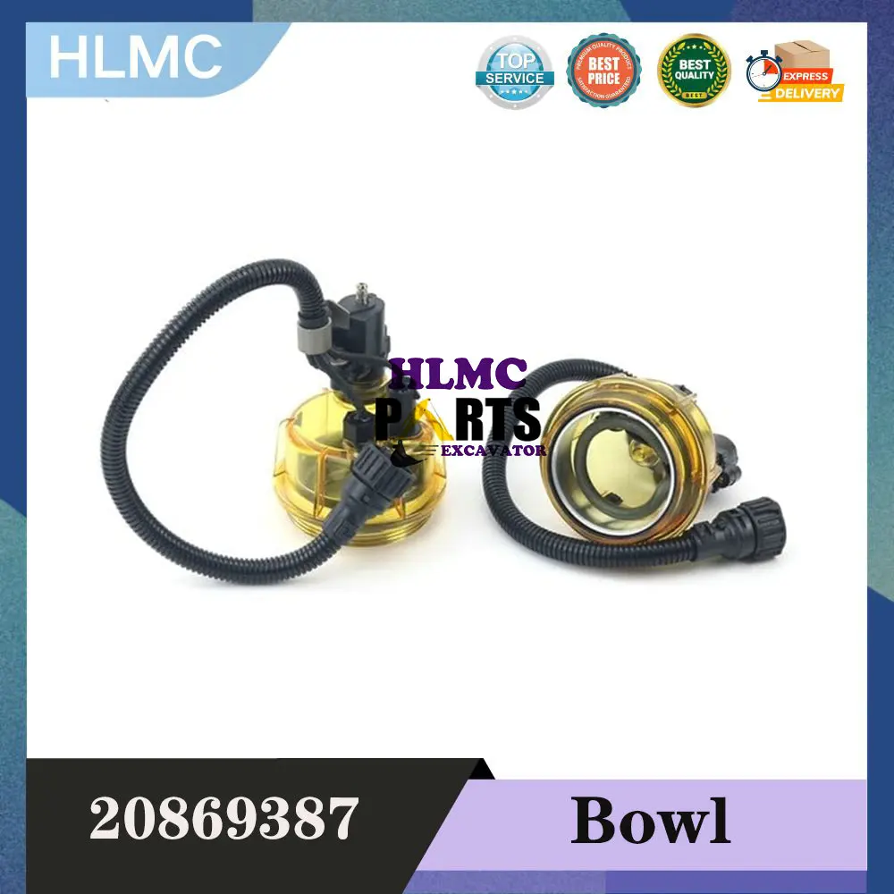 

Truck Fuel Water Separator Bowl with Heating Function 20875073 20808386 20870050 20478263 2086939 20869387