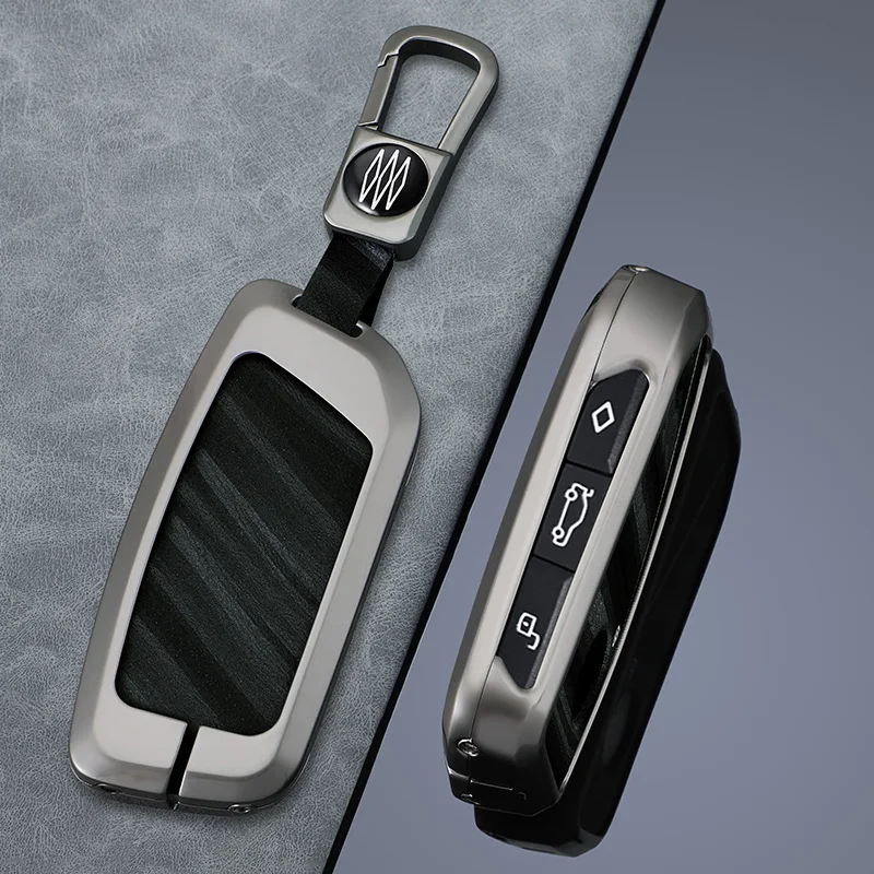 

Metal Car Key Case Cover Shell For BMW i7 X7 G07 LCI iX I20 X1 U11 7 Series G70 G09 XM U06 G81 M3 2023 Protector Accessories