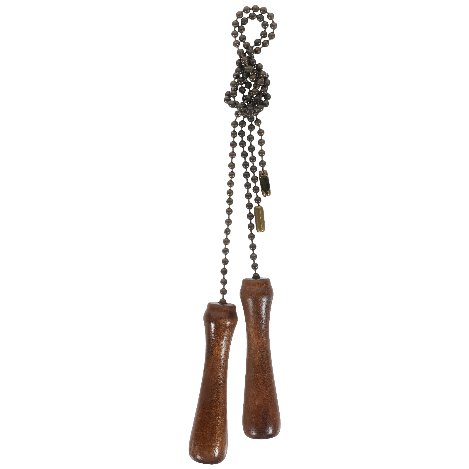 

2PCS Wooden Ceiling Fan Pull Chains Light Hanging Pedant Decorative Ch Pendant Fan Lamp nament Bronze Stick Chain Hardware