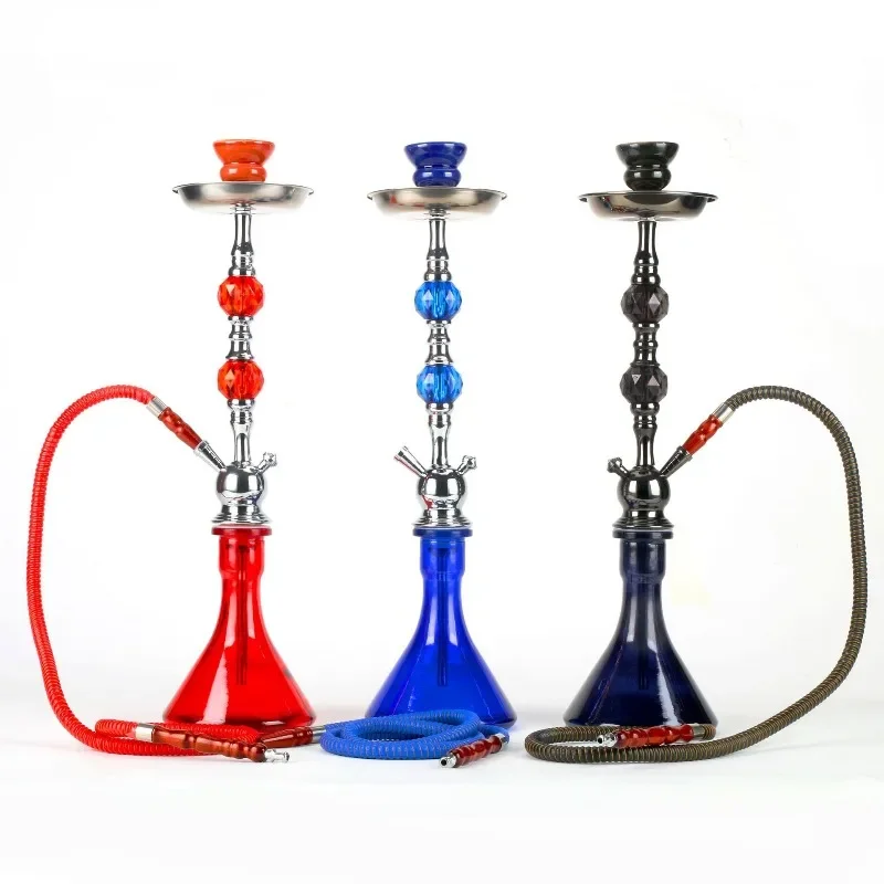 

Arab shisha, single tube acrylic beaded hookah.