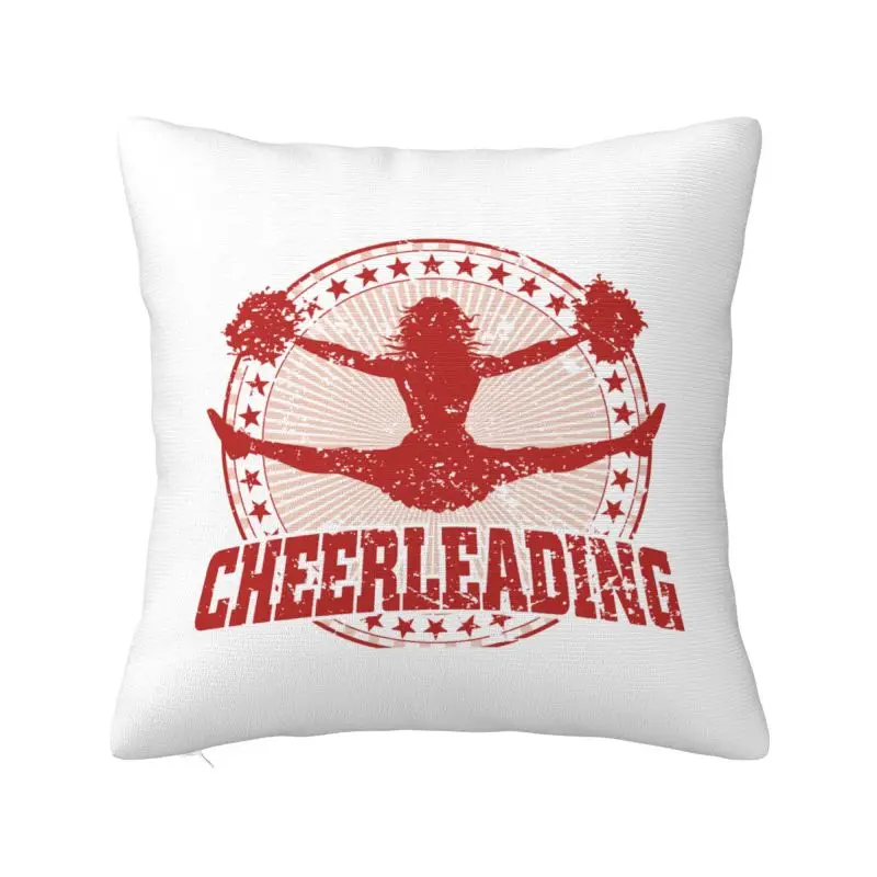 

Cheerleading Girl Cushion Cover Double-sided 3D Print Throw Pillow Case for Living Room Cool Pillowcase Decoration