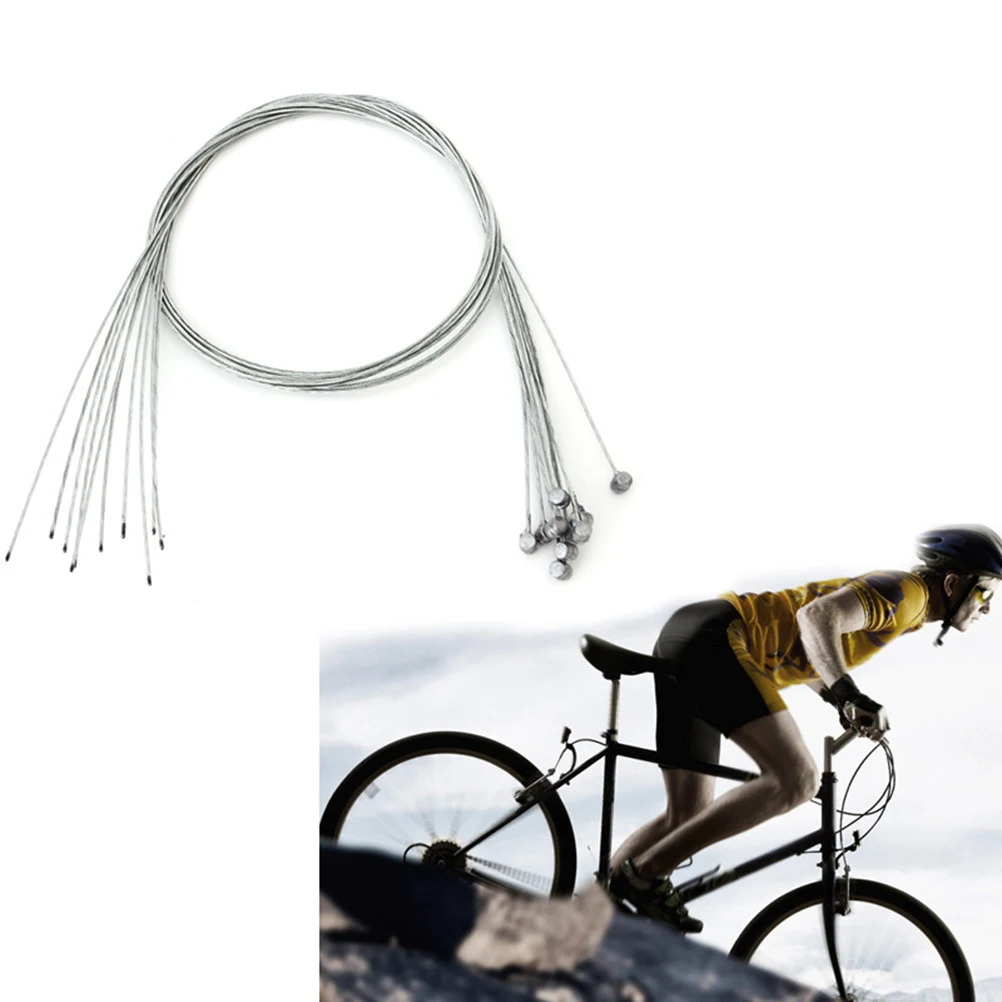 

10pcs Bicycle Brake Wire Core Durable Long Lasting Wear Resistance Sturdy Design Mountain Bike Electric Bycicle Cable Line