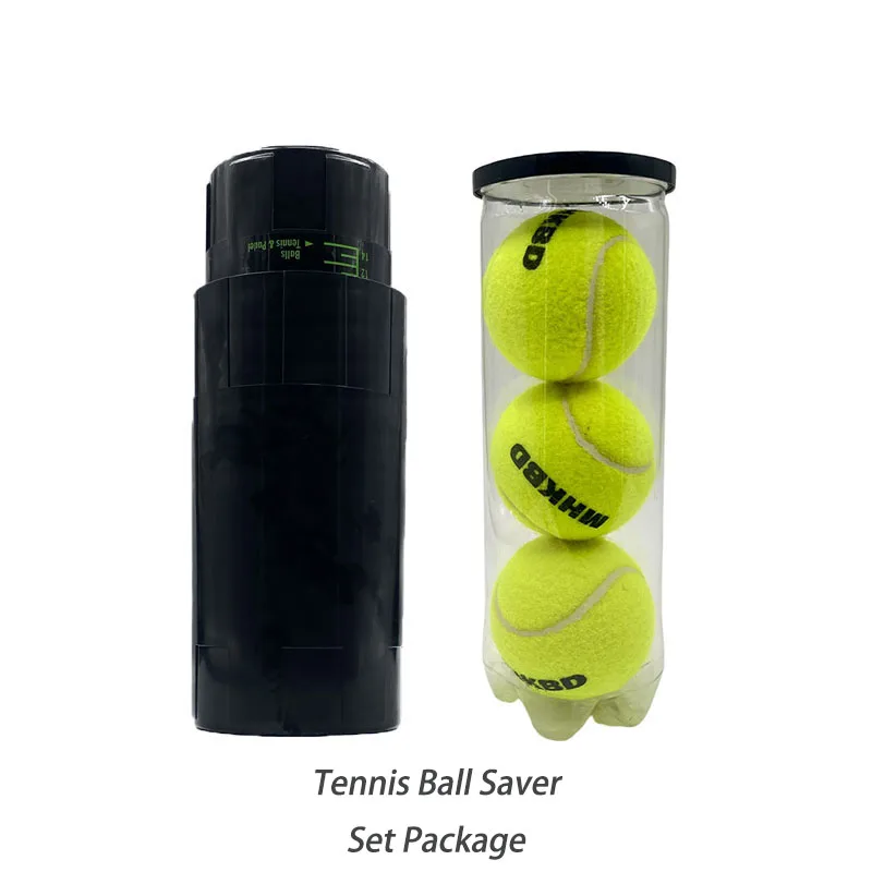 

Tennis Ball Pressure Saver with 3 Balls ABS Plastic High Strength Heat Resistant Long Life Keep Bounce Practice Match