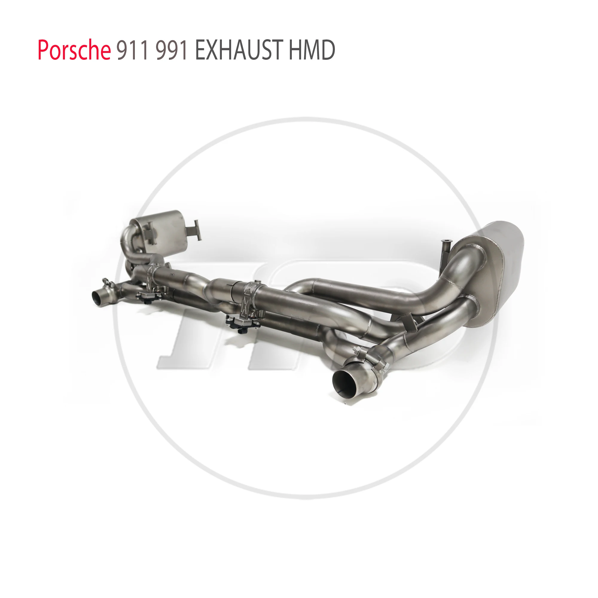 HMD Stainless Steel Exhaust System Performance Catback for Porsche 911 991.1 991.2 Carrera With 991 GT2 RS Style Body Kit