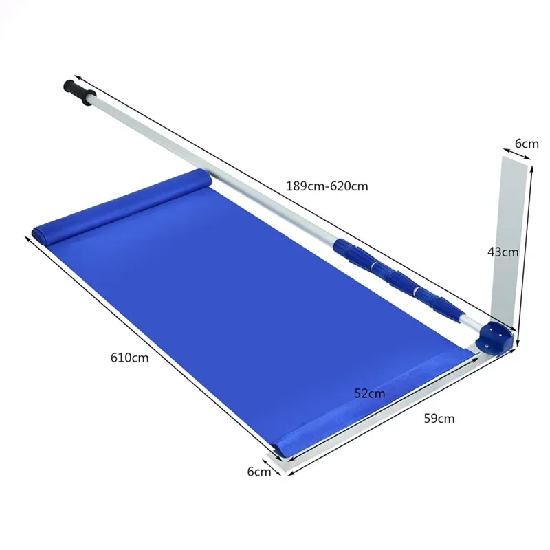 Roof snow removal tool Oxford cloth scraping shovel, telescopic snow shovel long handle rake
