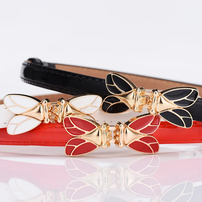 Mode Lady Bee Decoratieve Riem All-Match Riem Voor Jurk Jeans Student Faux Lederen Decoratieve Dunne Riem