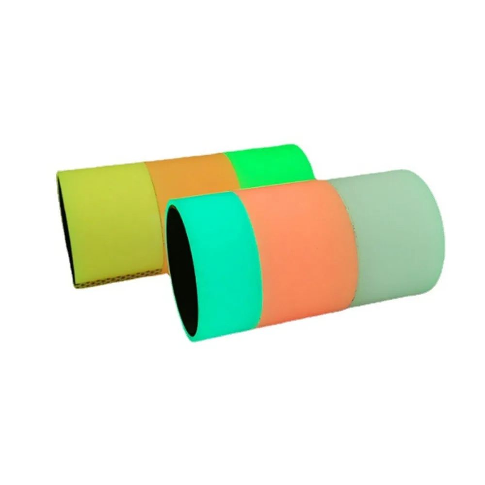 6Pcs Glow in Dark Luminous Sticky Ball Rolling Tapes Colorful Random Color Sticky Ball Glue Toy 10M Safety