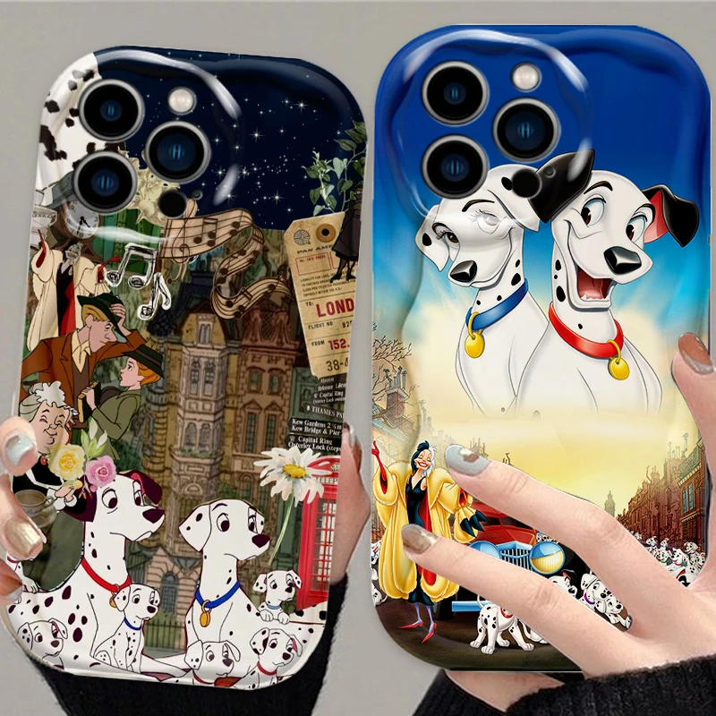 

101 Dalmatians Dog For Apple iPhone 15 14 13 12 11 XS XR X Pro Max Plus Wave Oil Soft Phone Case