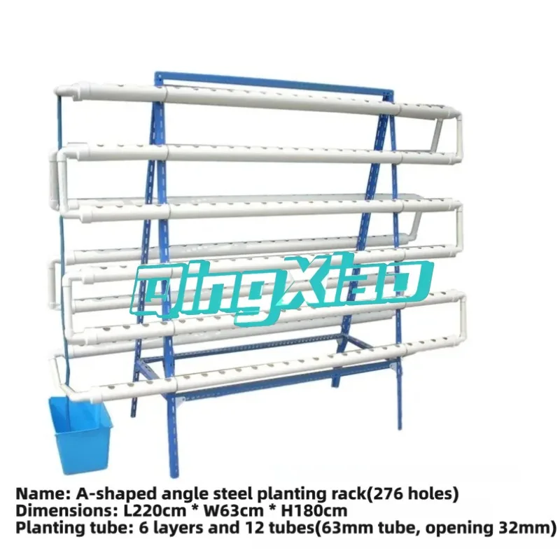 A Frame Planting Rack With Pipeline Soilless Cultivation Automatic Irrigation For Home Balcony Vegetable Flower Planting