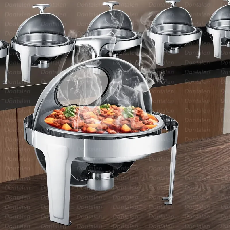 Stainless Steel Hot Pot Warmer for Buffet Restaurant Catering Equipment Food Heating Device Commercial Kitchen Supplies Hotel