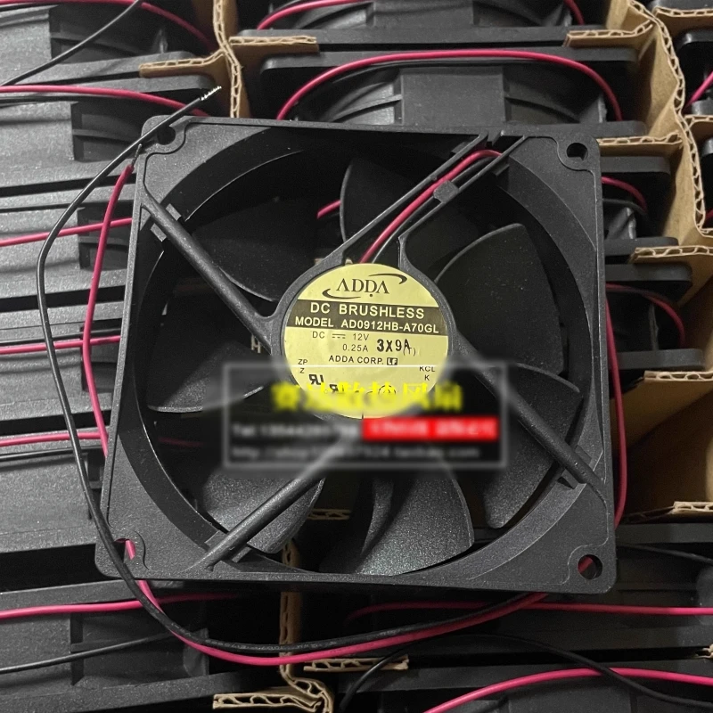 

Бесплатная доставка, новый AD0912HB-A70GL 9225 12 В 0,25 А 2-проводной вентилятор охлаждения с шариками