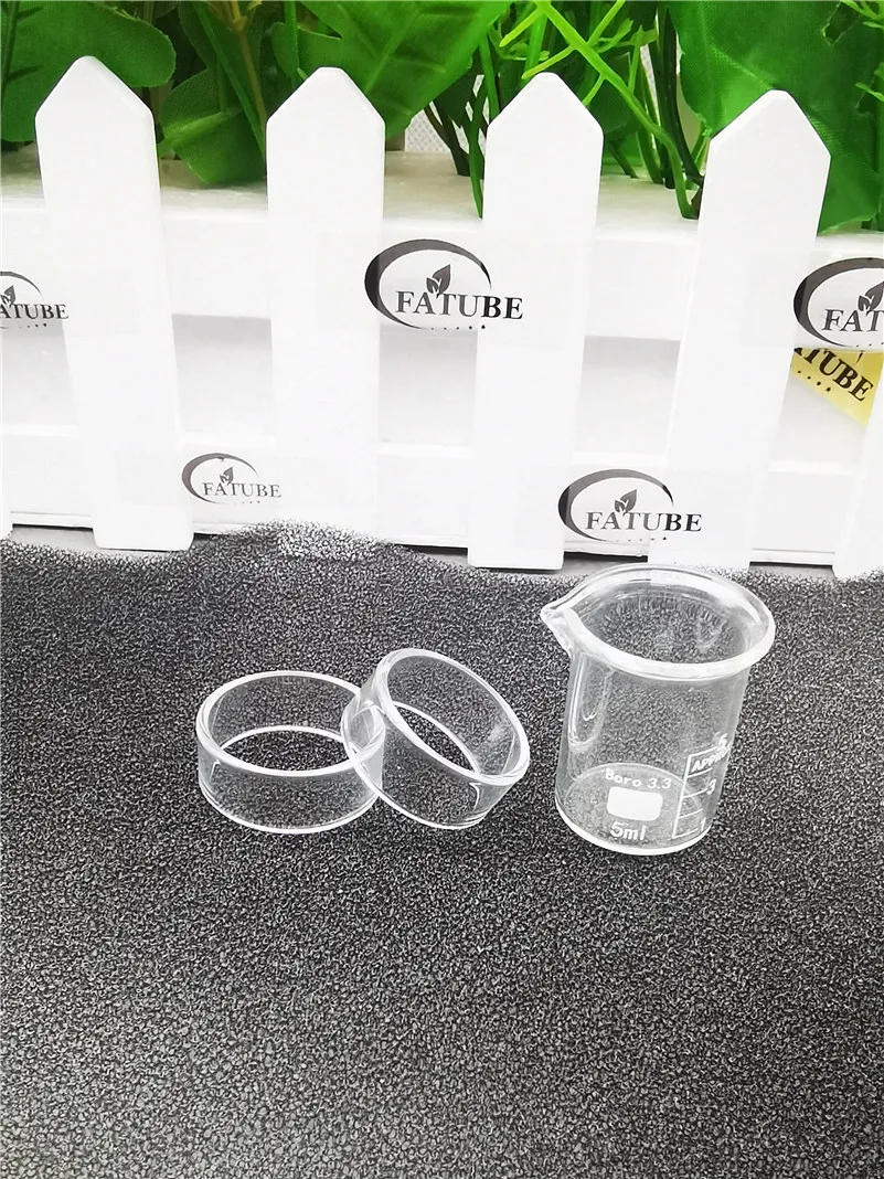 10PCS FATUBE GLASS Measuring Cup for Pyro 24 V2 V3 V4 Cardboard Box Packaging Straight Tube