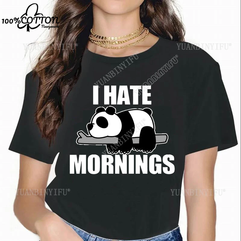 Nieuwe aanbieding Harajuku Mooi katoenen T-shirt met korte mouwen voor dames met Panda-patroonprint, leuke vrijetijdsstraatmode voor dames