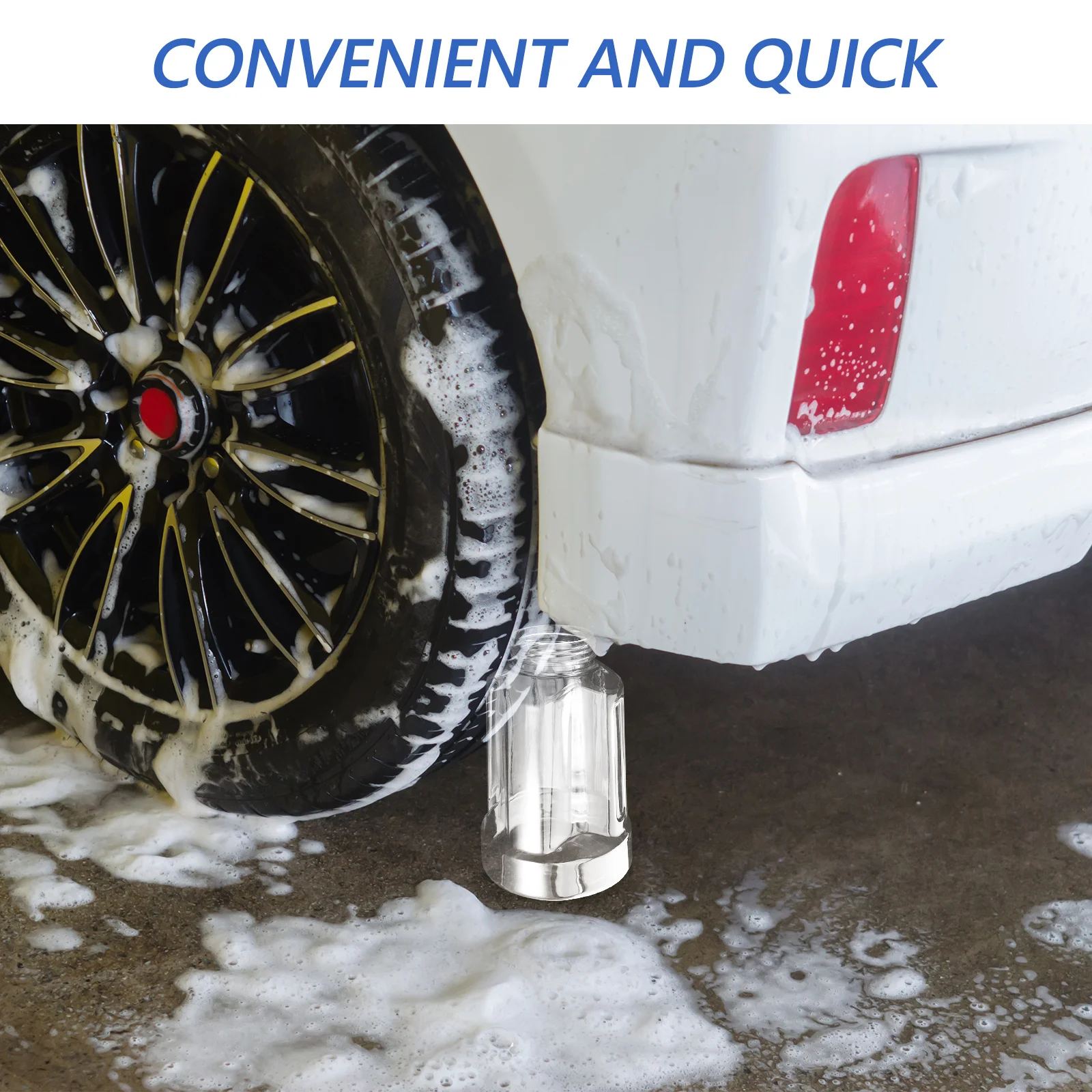 

Car Wash Foam Sprayer 1L Ergonomic Design for Car Washing Pet Bathing Garden Hose Cleaning Accessories Durable PP Material