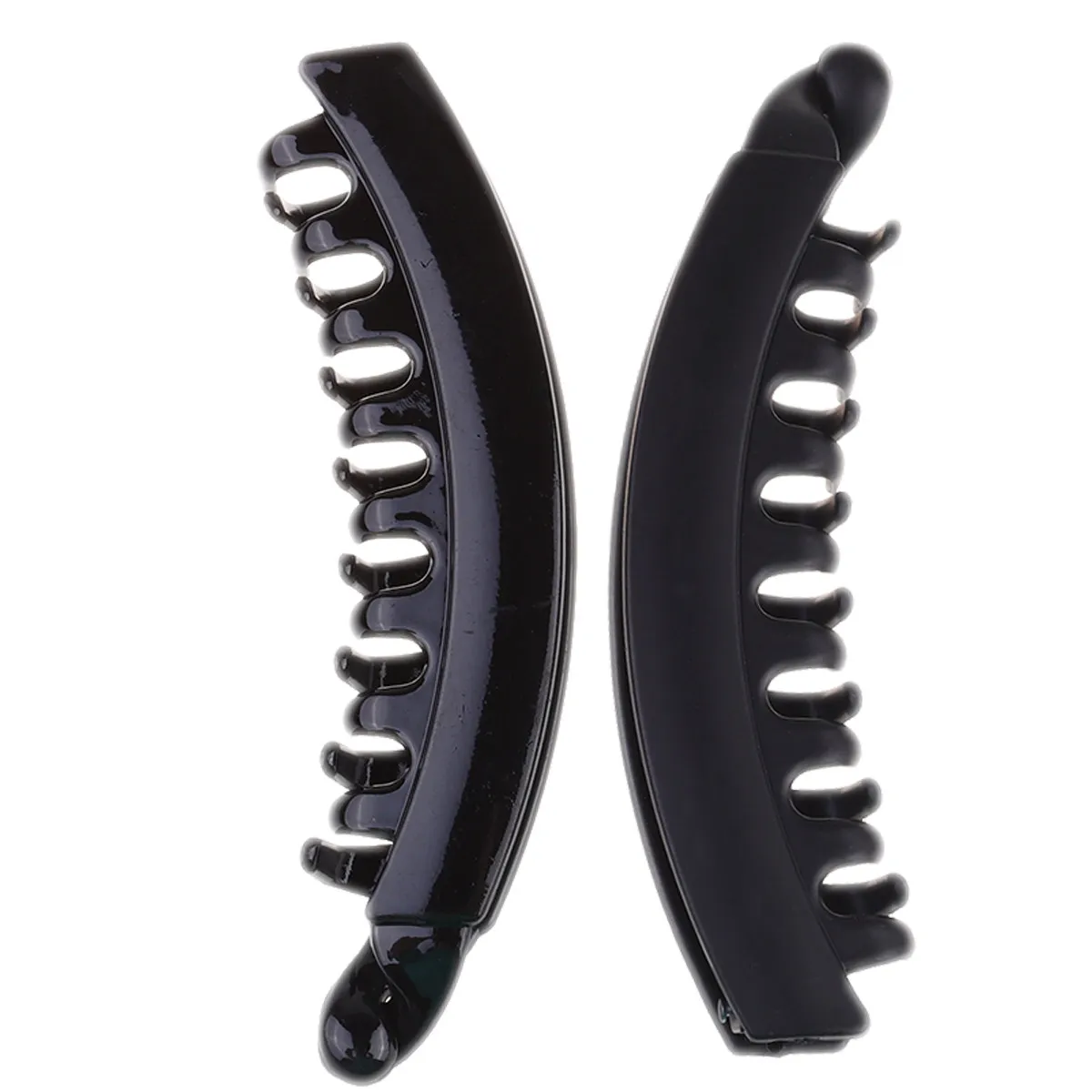 10Pcs Banana Hair Clamps Plastic Spring Clips Secure Hold Not Slip Fit All Hair Types Ponytail Braids Updo Fishtail Styling