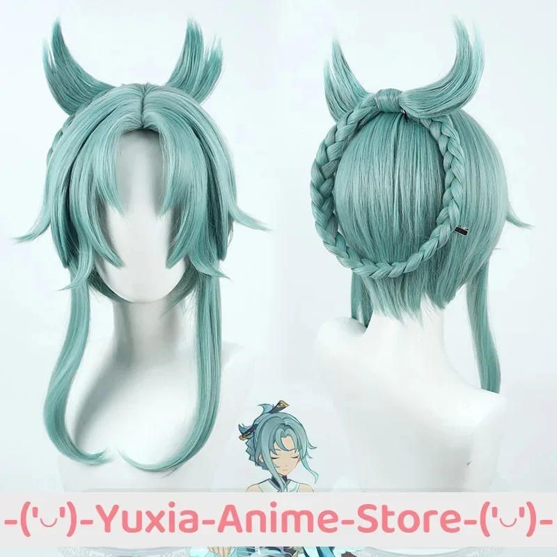 

Genshin Impact Ping Cosplay Wig Anime Game Roleplay Party Costume Prop Synthetic Hair Heat Resistant Fiber