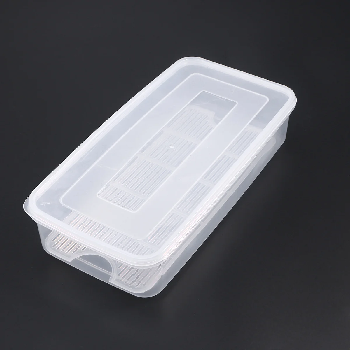 

Freshness Keep Box Pp Material With Drainer For Fruit Vegetables Storage Crisper Transparent Kitchen Home Organizer