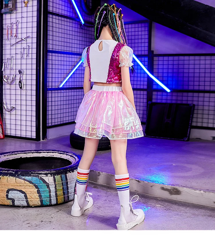 Ropa de tendencia de Jazz para niños, ropa de actuación de grupo para niños, ropa de baile callejero de Hip Hop, baile de desfile de moda