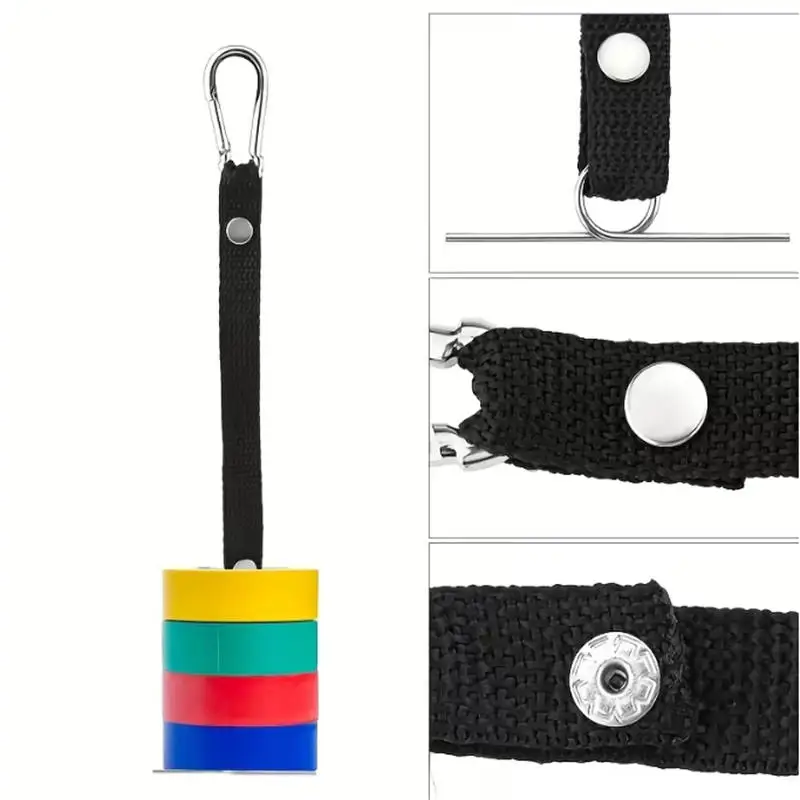 1/4PCS Nastro perizoma Supporto per nastro elettrico Nero Appaltatore elettrico Cinture per utensili regolabili