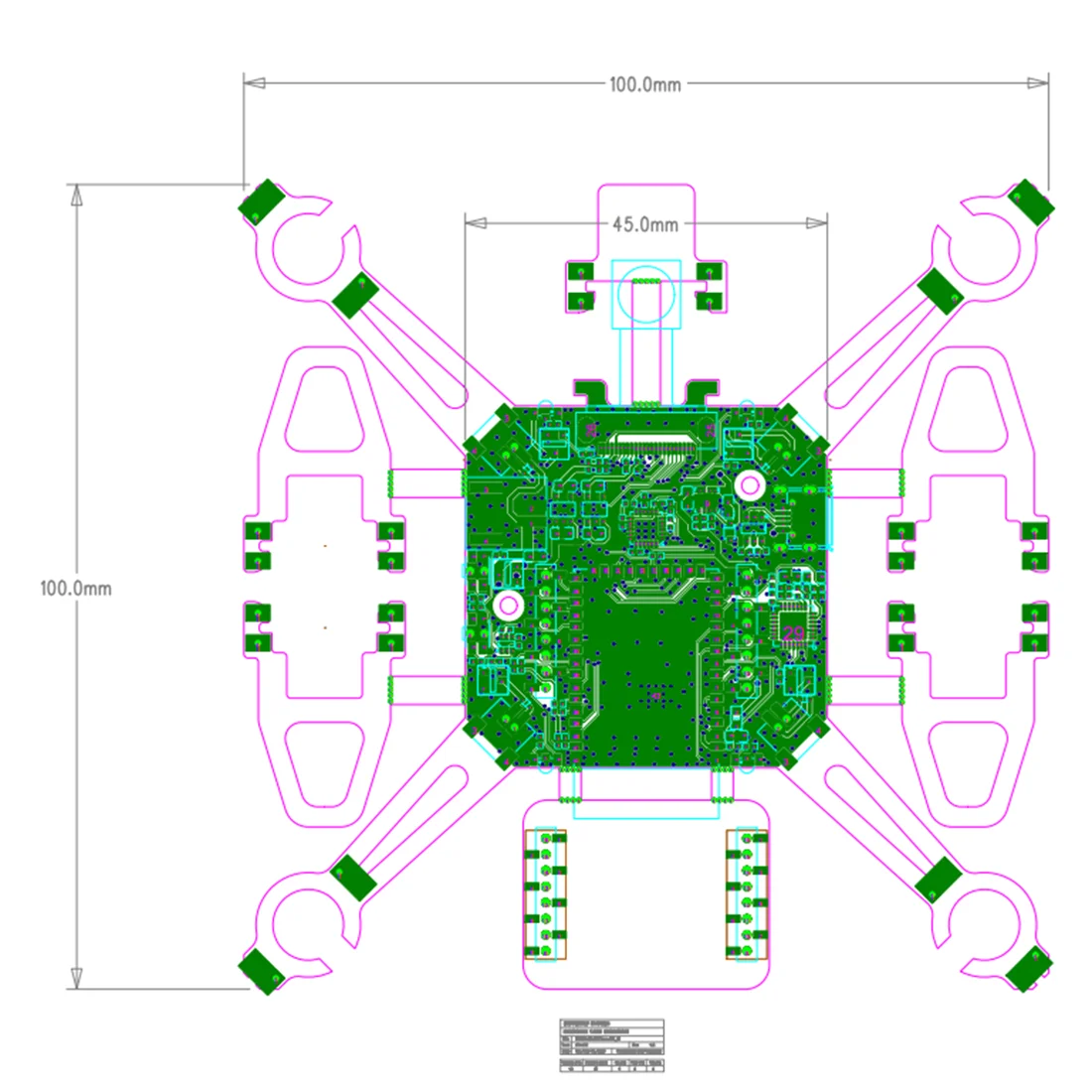 Esp-drone optischen fluss expansion board