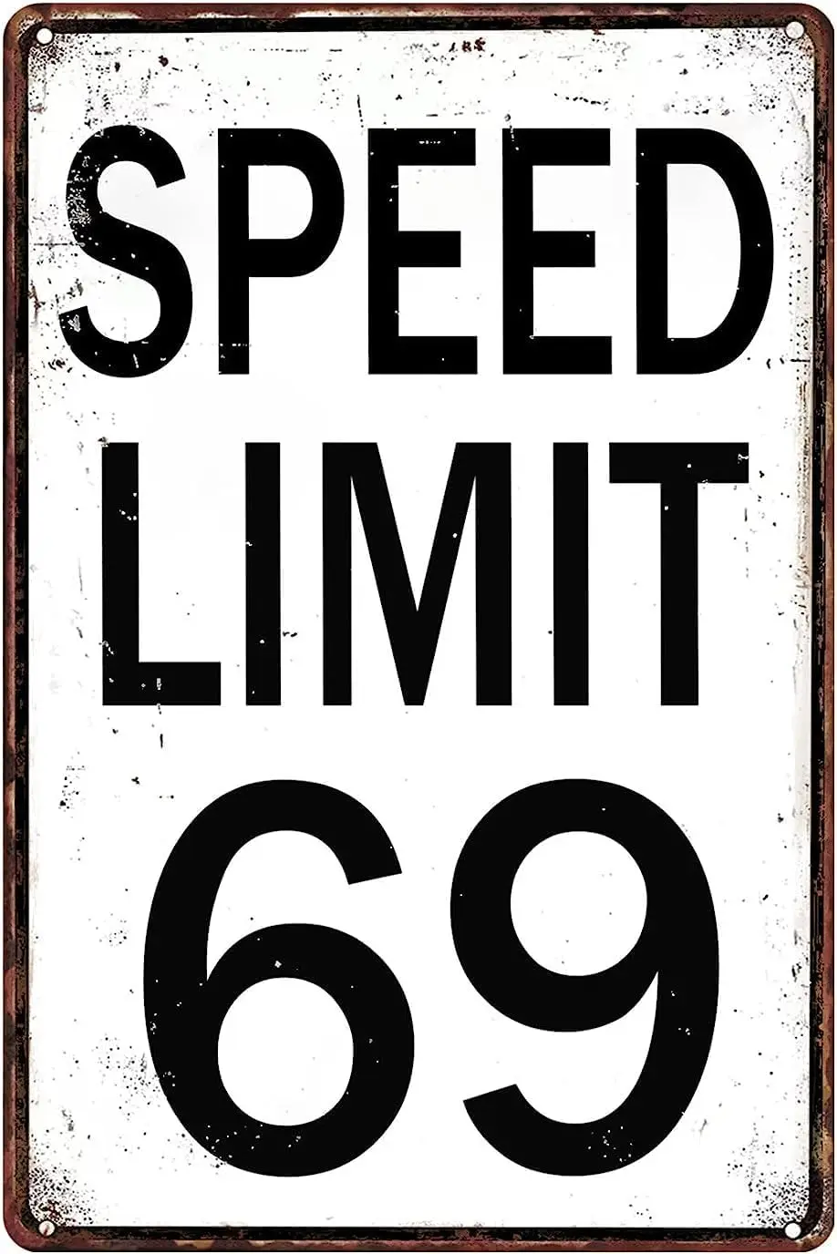 Road Signs Room Decor Speed Limit 69 Sign Funny Street Tin Signs For Bedroom Cool Stuff For Mens Teens Cool Poster For Guys Thin