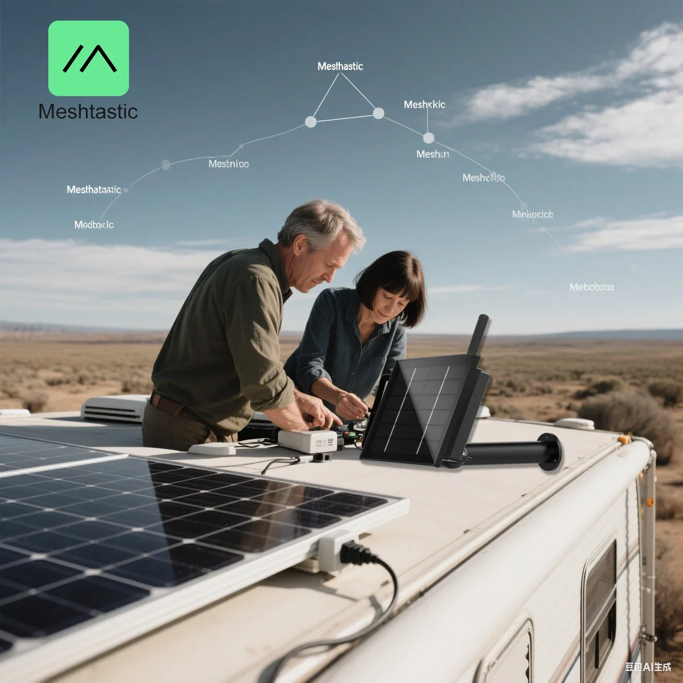 4W 태양광 LoRa 노드 배터리 설치 Heltec LoRa32 V3 868 915Mhz 실외 IP66 방수 LoRaWAN Meshtastic 앱 리피터 네트워크