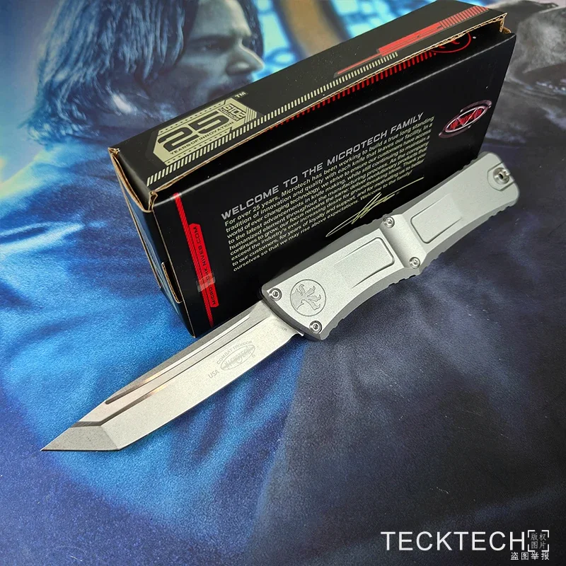 TECKTECH TANTO Blade GEN 3 COMBAT TROODON 3 Knife MICRO TECK TECH M390 CNC Aluminum EDC Self Defense Tactical Pocket Knife