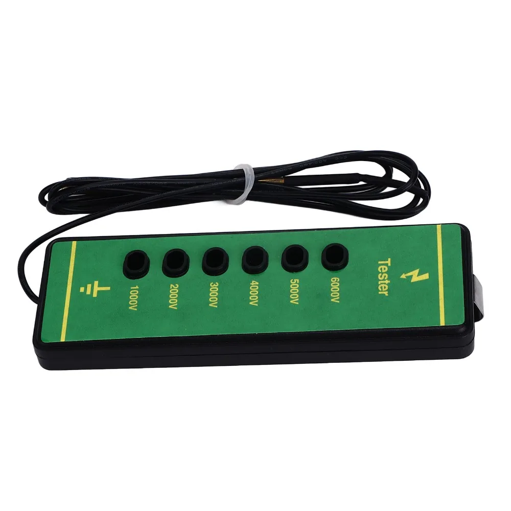 ABS Electric Fence Voltage Tester Copper 6-LED Indicator Lights Fence Fault Finder Durable Cold Resistant