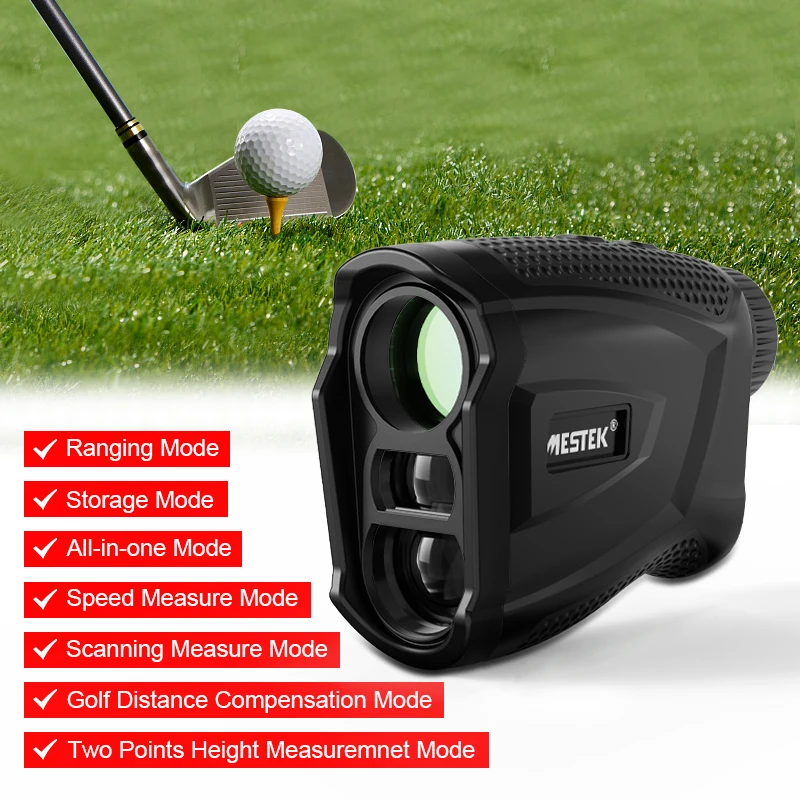 600M ~ 1200M กอล์ฟเลเซอร์ Rangefinder หน่วย M Yd สวิทช์เลเซอร์เมตรระยะทางล่าสัตว์ USB ชาร์จ Slope speed Range Finder MESTE