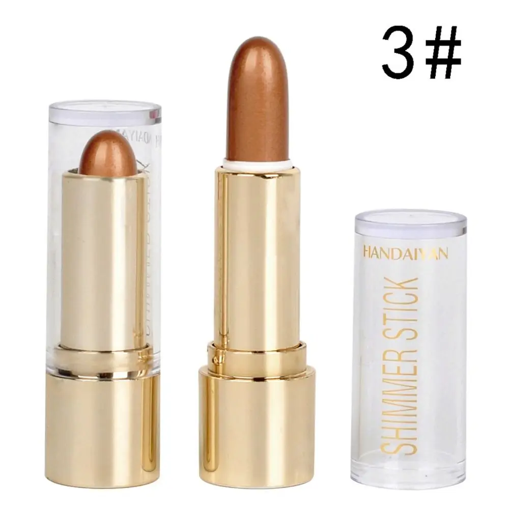 Crayon anti-cernes pour contour du visage, crème cosmétique 3D, paillettes, éclaircissant, surligneur, anciers bronzant, stylo scintillant