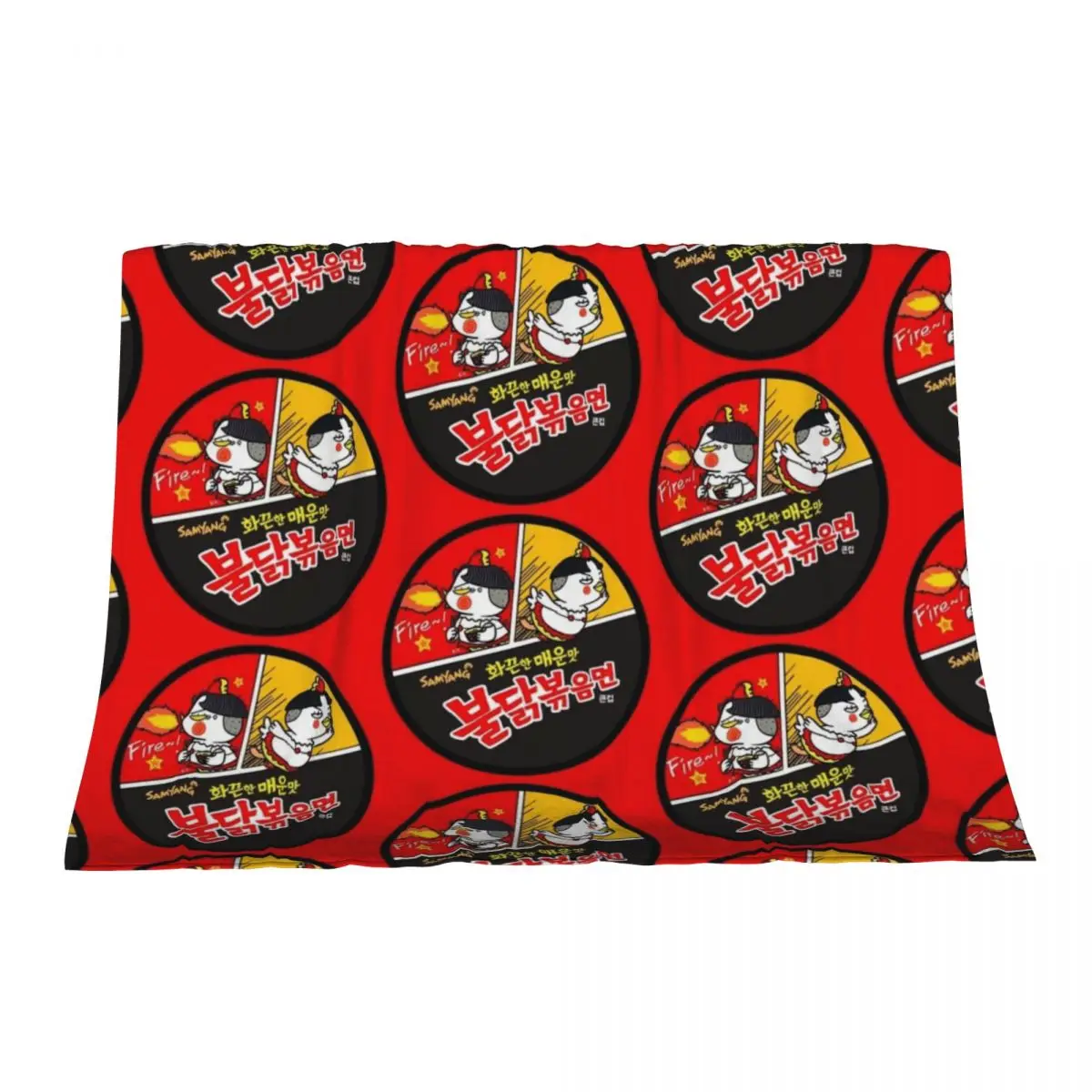 

Spicy Noodles! Throw Blanket Furrys Shaggy Plaid on the sofa Luxury Designer Blankets