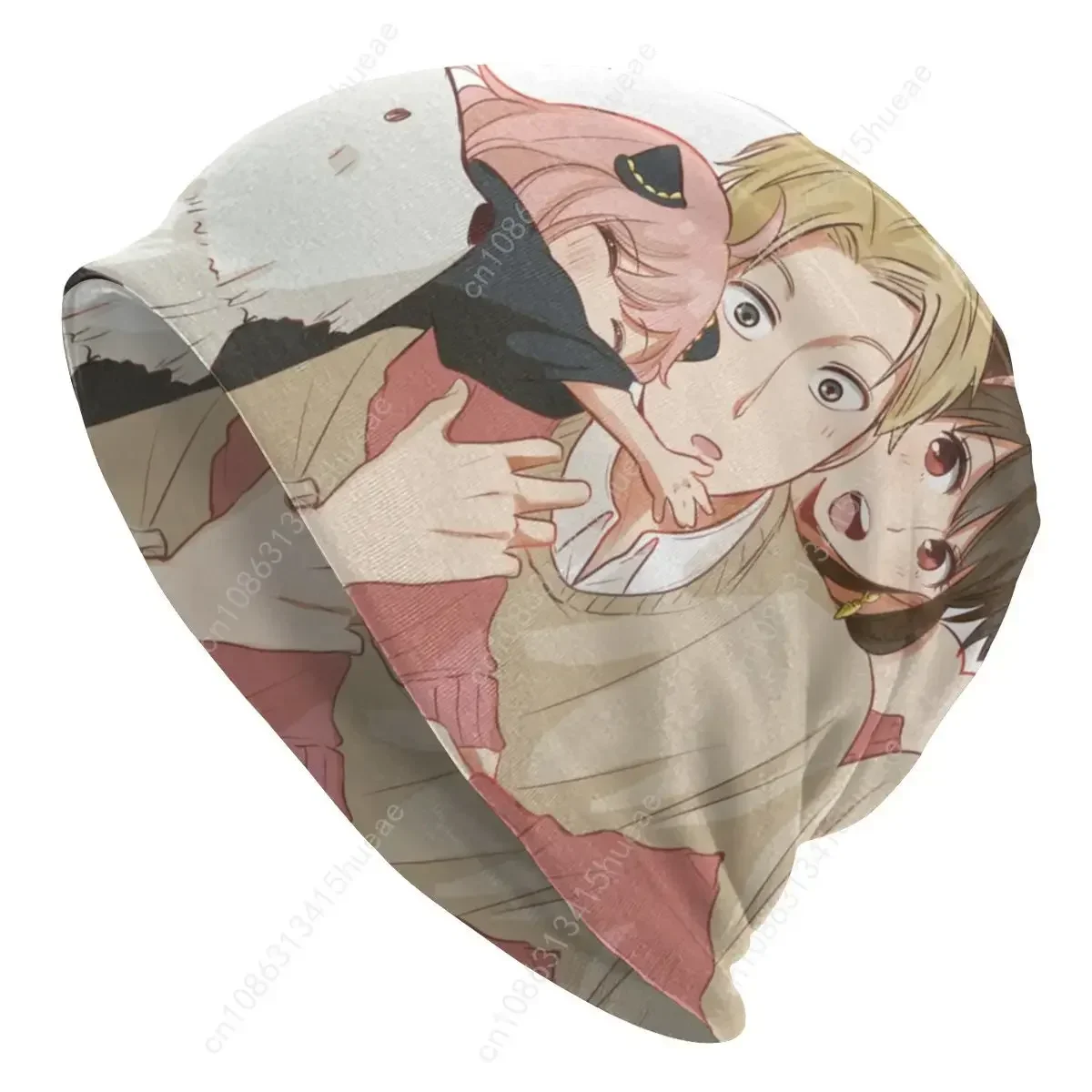 Unisex Bonnet Winter Warm Knitted Hat Women Men Spy X Family Anya Manga Anime Skullies Beanies Caps Beanie Hats Outdoor Ski Cap