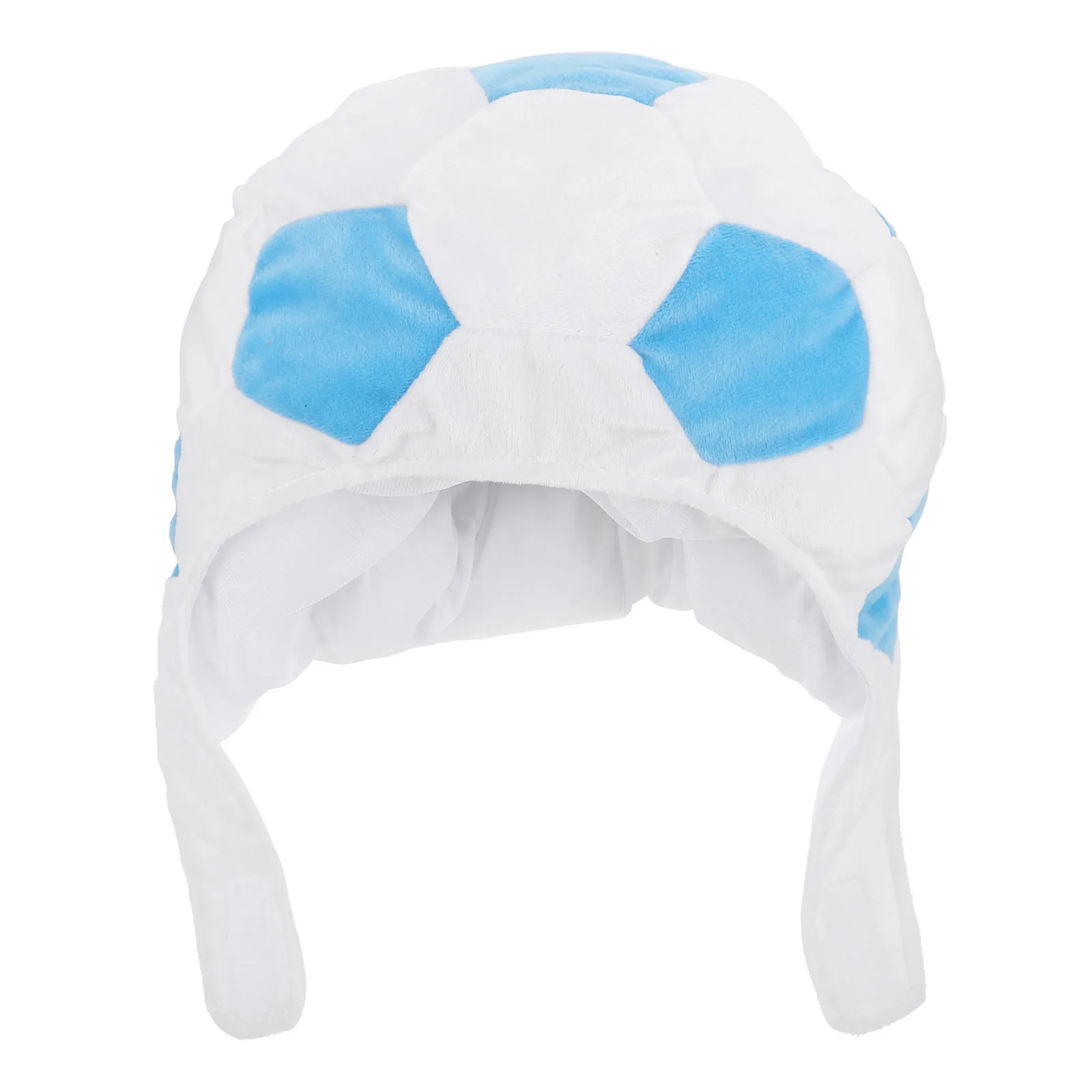Gorro de Fútbol Azul, Suave y Cálido, para Disfrazarse de Jugador de Fútbol, para Fiestas de Cumpleaños, Eventos Deportivos, Accesorios para Fotos, Celebración de Partidos de Fútbol