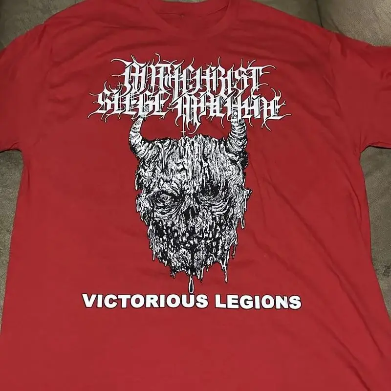 

New Popular Antichrist Siege Machine Red T Shirt Cotton