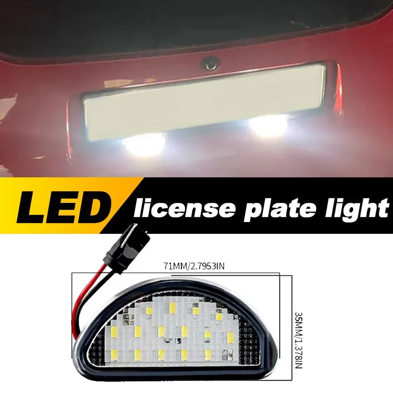 

Rear LED Number License Plate Lights LED License Lamp for Toyota Aygo 2005-2014 81270-0H010 License Plate Illumination Light