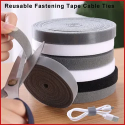 5Meter/Roll Reusable Fastening Tape Cable Ties 10/15/20/25/30/50mm Double Side Hook and Loop Straps Cable Wire Management Tape