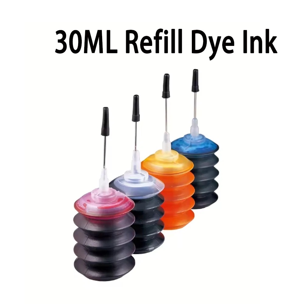 

30ml dye ink refill kit for Canon Epson HP inkjet printer ink cartridges CISS Ink Voor Ink Tank